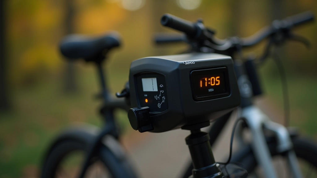 E-velosipēda litija akumulators uz rāmja, cipārā displejs ar uzlādes procenti